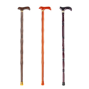 Canne de marche Bailong en bois massif, légère, antidérapante, bâton de soutien pour personnes âgées, bâton de randonnée unisexe, 365g, modèle Diamond Wood - Product Image 1