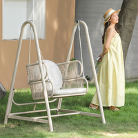 Chaise panier suspendue simple moderne berceau intérieur/extérieur chaise berçante en métal pour la maison loisirs cour balcon balançoire parc salle de sport