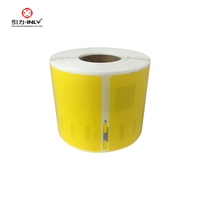Adhésif imperméable de couleur JAUNE compatible de Dymo pour les étiquettes thermiques directes d'expédition industrielle