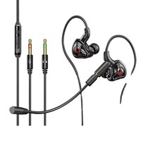 Casque de jeu intra-auriculaire E-Sports avec interface Type C, microphone 2 en 1, casque de jeu filaire