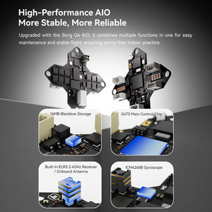 Quadcopter FPV pour débutants, mini drone acrobatique en fibre de carbone, compact et télécommandé - Product Image 5