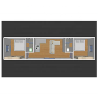 XH Kit de maison à structure en acier préfabriquée à économie d'énergie maison mobile pliante avec panneau sandwich