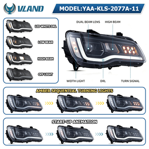 Feux avant LED VLAND Aftermarket style 300S, feux avant LED dynamiques pour Chrysler <span class=keywords><strong>300</strong></span> 300C SRT <span class=keywords><strong>SRT8</strong></span> 2011-2023 - Product Image 2