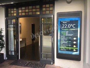 Écran LCD d'extérieur Insovision pour restaurant, kiosque, panneau solaire, affichage vidéo, résolution 1920x1080, 3000-4000 nits - Product Image 3