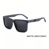 Lunettes de soleil polarisées LF-8528 pour hommes et femmes, monture en PC, anti-lumière bleue, protection UV, lunettes de soleil carrées
