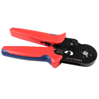 Pince à sertir manuelle auto-ajustable 6-4 Tube électrique Bootlace Ferrules Terminal Crimpzange Fil d'acier au carbone Crimpadora DIY