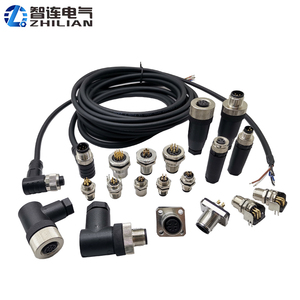 <span class=keywords><strong>Cable</strong></span> de Sensor M12 Recto en Ángulo con Moldeo por Inyección, 2-8 Pines, 1/3/5 Metros, IP67 Impermeable, Contactos de Latón Chapados en Oro, <span class=keywords><strong>Cable</strong></span> Verde/Negro - Product Image 4