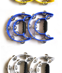 แทมบูรีนพลาสติกสองแถวหลากสีขายส่งราคาดี - Product Image 3