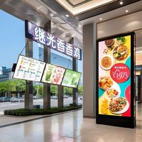 Panneau de menu LED rectangulaire personnalisé, cadre en aluminium ultra fin, verre trempé, boîtes lumineuses publicitaires, utilisation en extérieur, durable