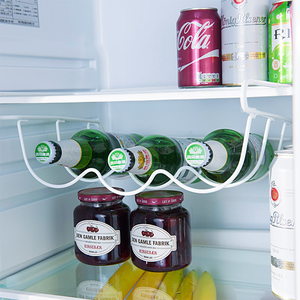 Support de rangement en métal à un niveau Type debout pour distributeur de réfrigérateur Canettes de soda ou <span class=keywords><strong>porte</strong></span>-bouteilles de nourriture en conserve - Product Image 1