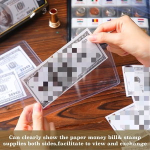 Diskon besar 300 buah lengan mata uang dengan kotak pelindung pemegang uang uang kertas dolar AS - Product Image 5
