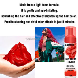 Mousse Colorante Professionale per Capelli 150ml, Tinta Semipermanente Leggera e Volumizzante, Schiuma Colorante Temporanea Istantanea - Product Image 5