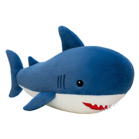 Oreiller super doux en forme de requin - Jouet en peluche câlin pour lit et canapé, oreiller corporel à câliner, cadeau d'anniversaire parfait pour femmes et enfants