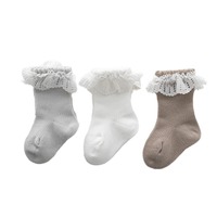 Collants / Bas en coton pour bébé de 3 ans, tricotés, respirants, épais, décontractés, motif Princesse Mignonne, collection Automne