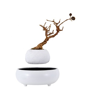 <span class=keywords><strong>Pot</strong></span> <span class=keywords><strong>de</strong></span> fleurs flottant magnétique en résine <span class=keywords><strong>de</strong></span> style nordique unique, fait à la main, en céramique blanche, décoration intelligente, <span class=keywords><strong>pot</strong></span> <span class=keywords><strong>de</strong></span> bonsaï - Product Image 2