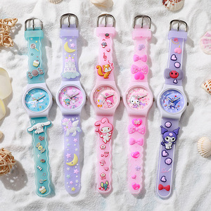 Cartone animato Sanrio orologio al quarzo per bambini 35mm cinturino in Silicone puntatore 16mm all'ingrosso per gli studenti delle scuole elementari transfrontalieri - Product Image 1