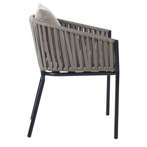 Sillón Moderno y Cómodo para Patio, Restaurante, Balcón, Jardín, <span class=keywords><strong>de</strong></span> Aluminio y Cuerda, Disponible para Comedor - Product Image 3