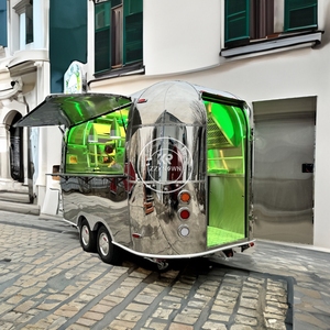 Remolque de Comida Personalizado 2025, Mini Remolque de Acero Inoxidable para Helados y Postres, Camión de Comida, Remolque Móvil Estándar de EE. UU., Restaurante - Product Image 5