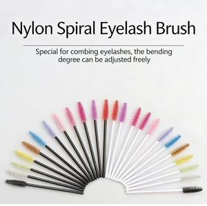 <span class=keywords><strong>Kit</strong></span> de brosses à <span class=keywords><strong>cils</strong></span> jetables portables en nylon plastique de marque OEM d'usine, modèle MA-MC, pour maquillage des yeux et mascara - Product Image 1