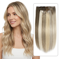 Leshine Cheveux Humains 100% Vierge Européens Remy Sans Couture Invisibles Double Drawn pour Extensions de Cheveux