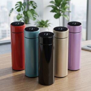 Smart Temperature Measuring Insulated Stainless Steel Cup 6-12 Hours Thermal Insulation <b>Tea</b> <b>Infuser</b> Logo Gift High-end - Product Image 1