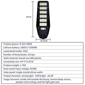 Olar-luz de pared con sensor para jardín, luz de inducción de <span class=keywords><strong>cuerpo</strong></span> <span class=keywords><strong>humano</strong></span> - Product Image 6