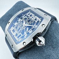 Montre mécanique automatique ultra-fine pour homme de haute qualité, boîtier en titane tonneau 67-01, montre de sport de luxe