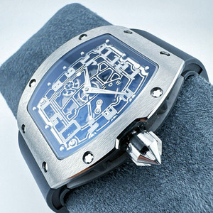 <span class=keywords><strong>Orologio</strong></span> Meccanico Automatico Ultra-Sottile di Alta Qualità per Uomo, Cassa in <span class=keywords><strong>Titanio</strong></span> Tonneau 67-01, <span class=keywords><strong>Orologio</strong></span> Sportivo di Lusso - Product Image 4