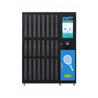 Casier de location d'équipements sportifs intelligents avec écran tactile pour les clubs de tennis et de paddle