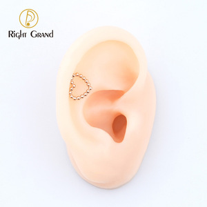 Implantaat Kwaliteit Titanium Astm F136 Kralen Holle Hartvorm Tragus Piercing Studs - Product Image 6