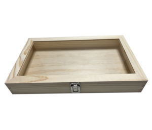 Vitrine d'exposition de spécimens de musée avec étagères en verre - Product Image 1