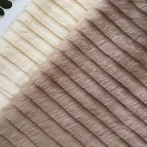 Chaud rayé moelleux longue peluche <span class=keywords><strong>fausse</strong></span> <span class=keywords><strong>fourrure</strong></span> 100% polyester imitation poils de lapin matériau de rembourrage pour les vêtements de fille - Product Image 3