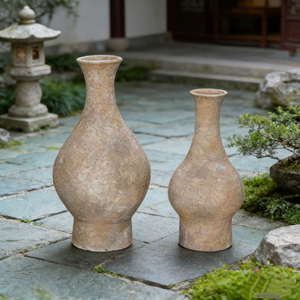 <strong>Extra</strong> <strong>Large</strong> Tall Ceramic Vases,Retro <strong>Lantern</strong> Design <strong>Floor</strong> Vase for Home Decor - Product Image 6