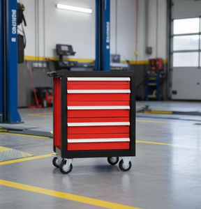 Chariot à outils à 7 tiroirs avec ensemble d'outils en mousse EVA de 273 pièces, armoire de rangement d'outils robuste pour <span class=keywords><strong>garage</strong></span>, atelier de mécanique, réparation automobile à domicile - Product Image 4