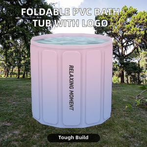 <span class=keywords><strong>Baignoire</strong></span> gonflable en PVC pliable pour la maison, 55 cm, production d'usine, <span class=keywords><strong>baignoire</strong></span> portable, seau avec impression de logo pour la relaxation et la récupération - Product Image 1