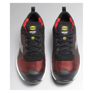 DIADORA UTILITY-701,181222-C2461/46 Calzado de seguridad de corte bajo FLY MOTOR MTX LOW S1PL SR HRO SR SC ESD Rojo/Blanco - Product Image 2