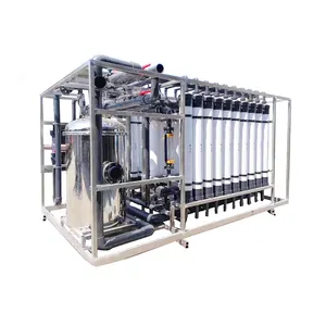 Sistema de equipo de máquina de procesamiento en contenedores para tratamiento de agua mineral potable fresca, planta