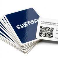 Cartes à jouer en papier écologiques et recyclables avec logo personnalisé, jeu de poker de marque, carte publicitaire avec code QR, cadeau promotionnel pour événements d'entreprise