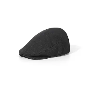 Mode Street Wear Hiver Britannique Respirant bunnet Peaked Driving Flat Newsboy Duckbill Cap Ivy Cap Pour Hommes