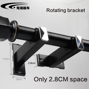 Accessoires de quincaillerie : Support mural simple en aluminium pour tringle à rideau de fenêtre - Product Image 4