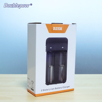 Chargeur Micro USB intelligent à entrée universelle rapide 5v sortie 4.2v 2 emplacements 3.7v 18650 batterie lithium-ion pour 26650 21700 16340