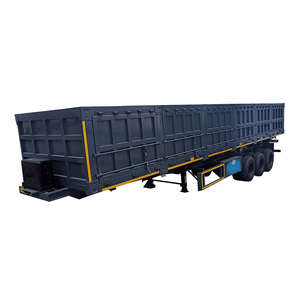 Nouveau camion <span class=keywords><strong>semi</strong></span>-<span class=keywords><strong>remorque</strong></span> arrière à benne basculante à 3 4 essieux 50 tonnes <span class=keywords><strong>remorque</strong></span> de camion à benne basculante arrière avec bâche - Product Image 4