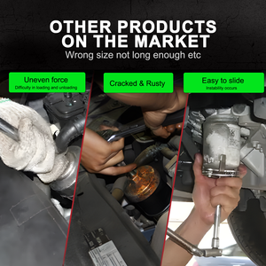 35 Uds. Herramienta de extracción de filtro de mantenimiento de coche Flexible llave de apertura de filtro de aceite de acero para cambio de aceite de coche - Product Image 6