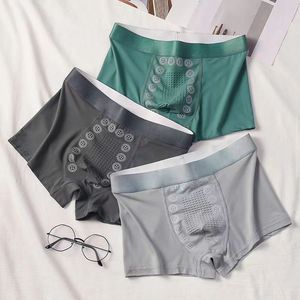 Caleçons Boxers Confortables pour Hommes Taille Mi-Haute Ions Négatifs Tricoté<span class=keywords><strong>s</strong></span> Énergie Magnétique Sous-Vêtements Énergisants - Product Image 2