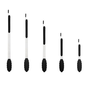 Stainless Steel Silicone Food Tongs Heat Resistant <b>Kitchen</b> BBQ Steak Clamp Tool Set Black Red Green Sky Blue 1 Piece - Product Image 3