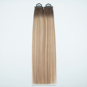 Extensions de cheveux invisibles à micro-boucles avec trou, couleur blanc glace européen, tissage Genius XO Butterfly sans couture, qualité usine - Product Image 1