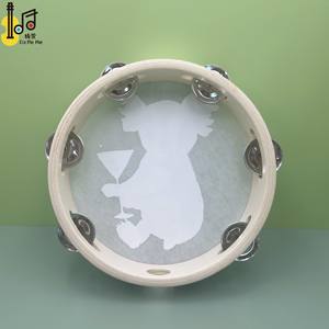 Venta al por mayor de instrumentos musicales percusión UV etiqueta adhesiva personalizada <span class=keywords><strong>pandereta</strong></span> para niños fiesta regalo de <span class=keywords><strong>Navidad</strong></span> <span class=keywords><strong>pandereta</strong></span> de mano - Product Image 6