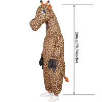 Bas quantité minimale de commande Halloween Party Cosplay Mascotte Dessin Animé Costume Personnalisé Gonflable Giraffle Costume Pour Adultes