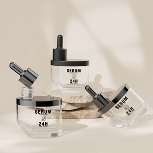 Flacon compte-gouttes en verre <span class=keywords><strong>Muze</strong></span> 30 ml ovale pour huile essentielle, parfum, cosmétique, emballage double couche, sous-flacon - Product Image 3