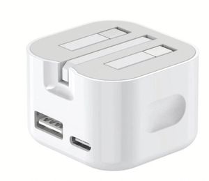 Best Quality Uk Plug <b>USB</b> A+<b>C</b> 20w Quick Charger Fast Charging <b>Usb</b> <b>Type</b> <b>C</b> Wall Charger <b>Adapter</b> - Product Image 1